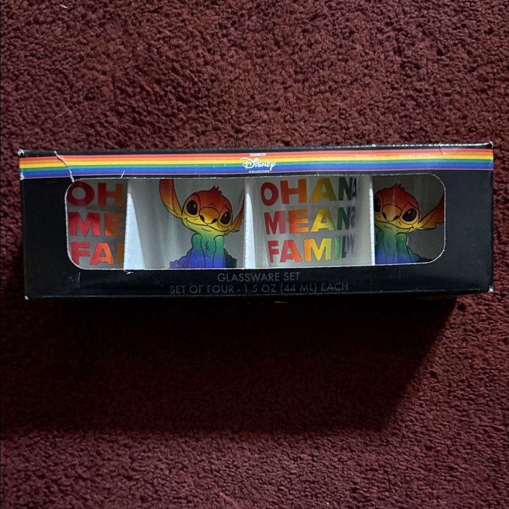 Disney Stitch Rainbow Shot Glass Set